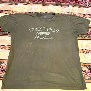 🔥OVERSIZED DISTRESSED RETRO GYM DARK GREEN VTG SHIRT